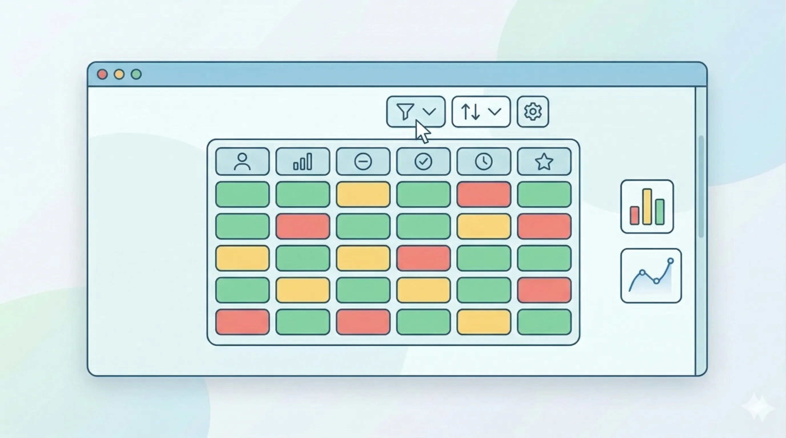 Visual and interactive